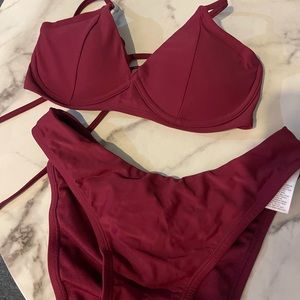 Maroon Bikini